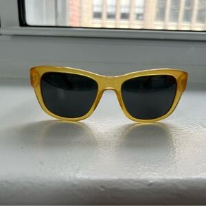 Dolce & Gabbana Yellow Frame Sunglasses with Dark Lenses